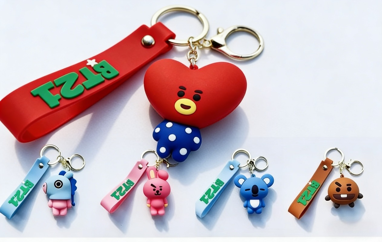 Carabiner Keychain - New 2026 BT21 Koya RJ Shooky