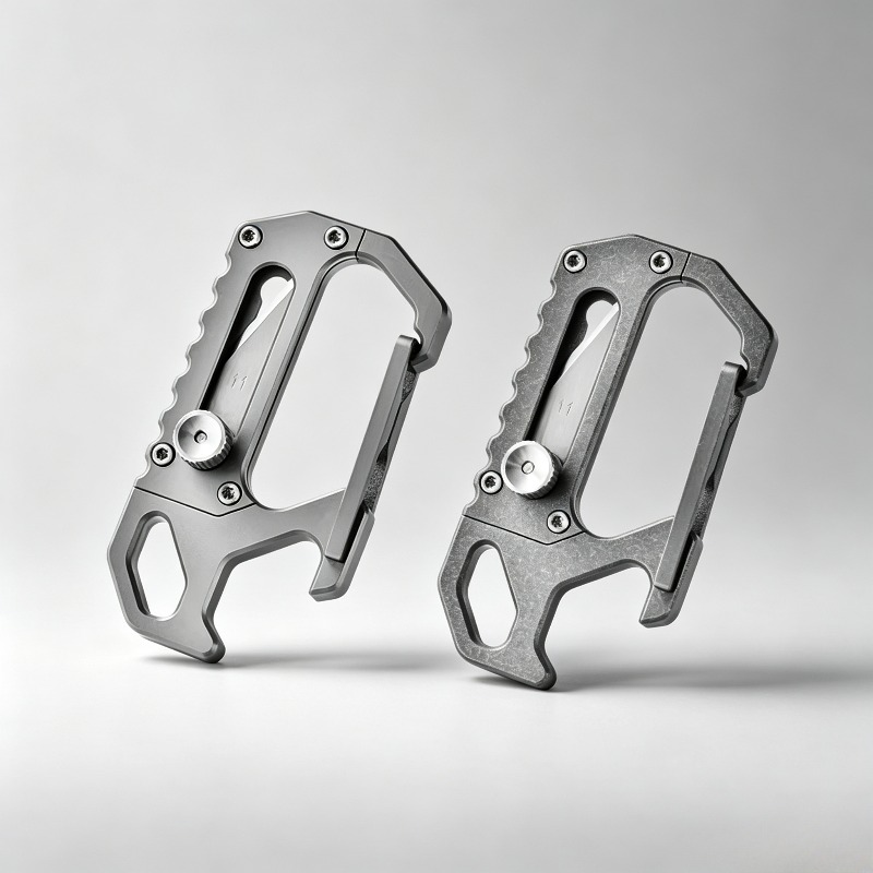 Edc Carry Backpack - Titanium Alloy EDC Portable Keychain with