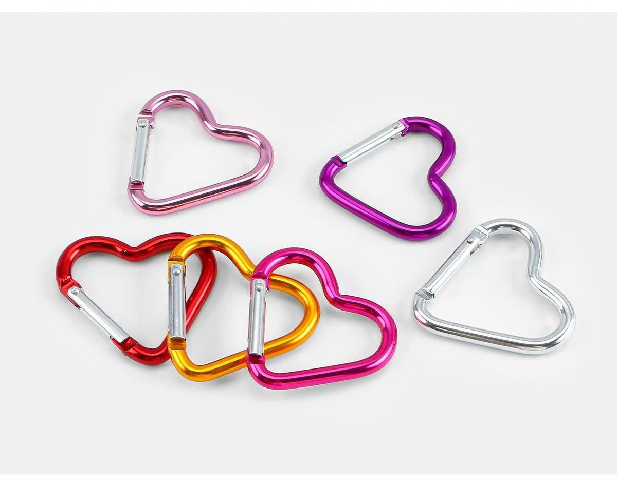 5pcs Aluminum Alloy Colorful H - огляд і ціна Carabiner Keychain