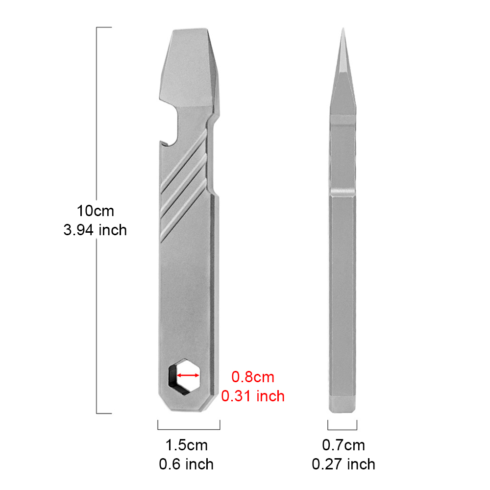 Titanium EDC Pry Bar Tool – 4” - огляд і ціна Titanium Pry Bar