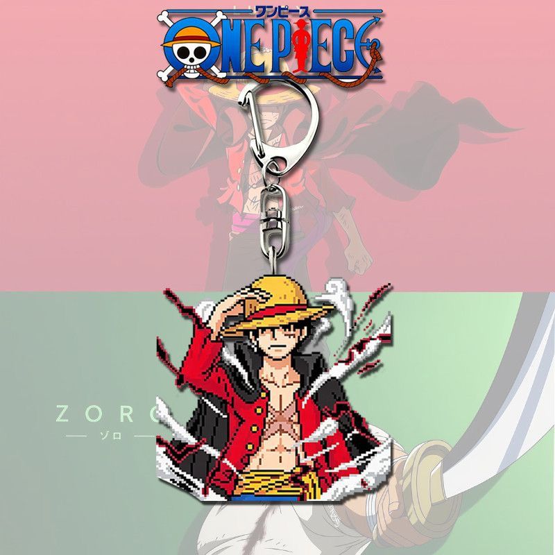 Cartoon One Piece Luffy Zoro A - огляд і ціна Carabiner Keychain