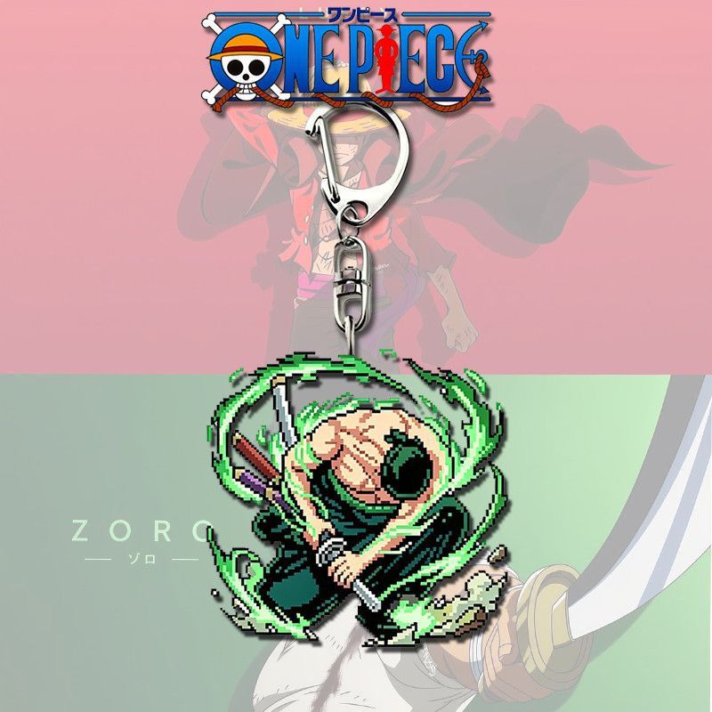 Cartoon One Piece Luffy Zoro A - огляд і ціна Carabiner Keychain