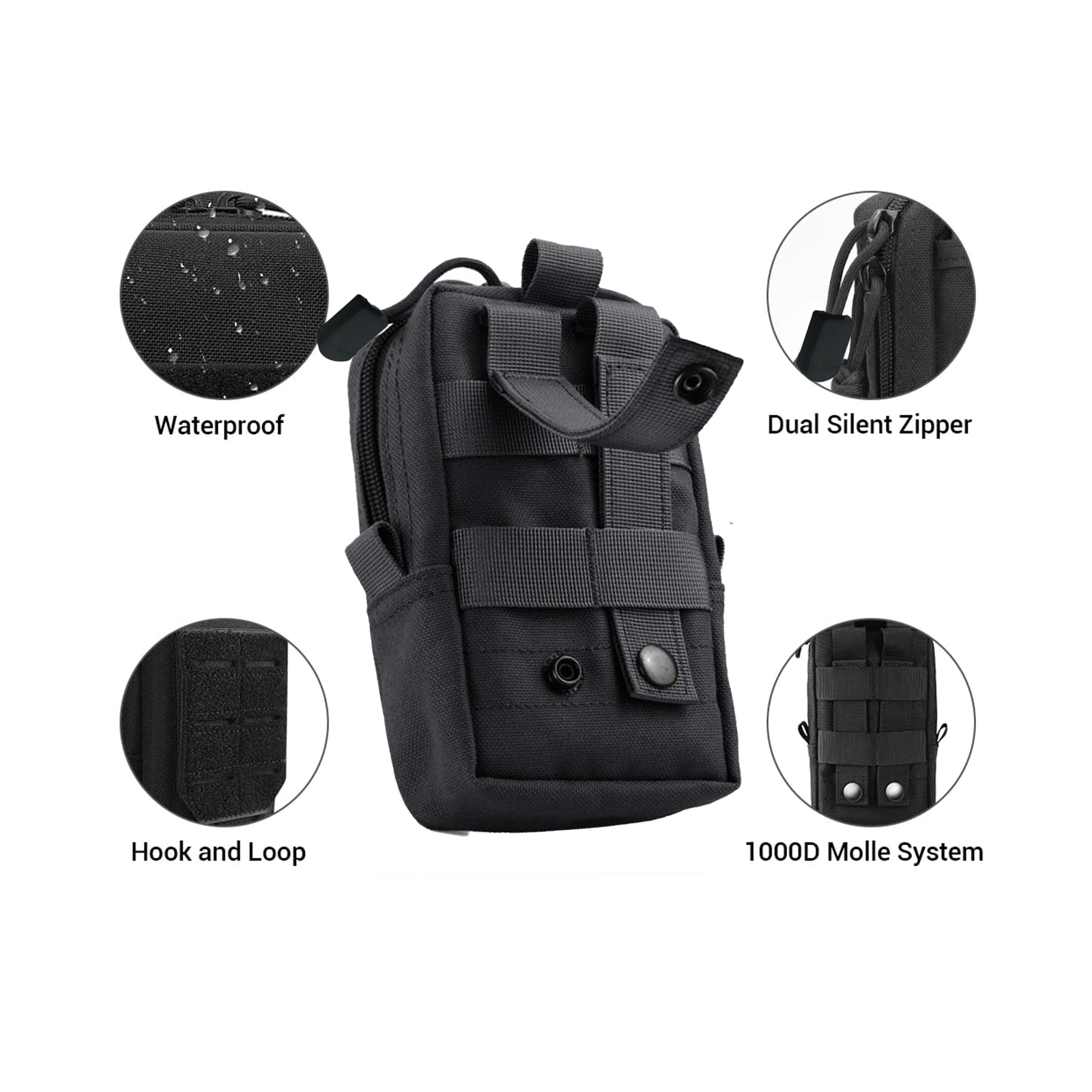 Tactical Molle Pouch Waist Bag - огляд і ціна Edc Carry Fanny Pack
