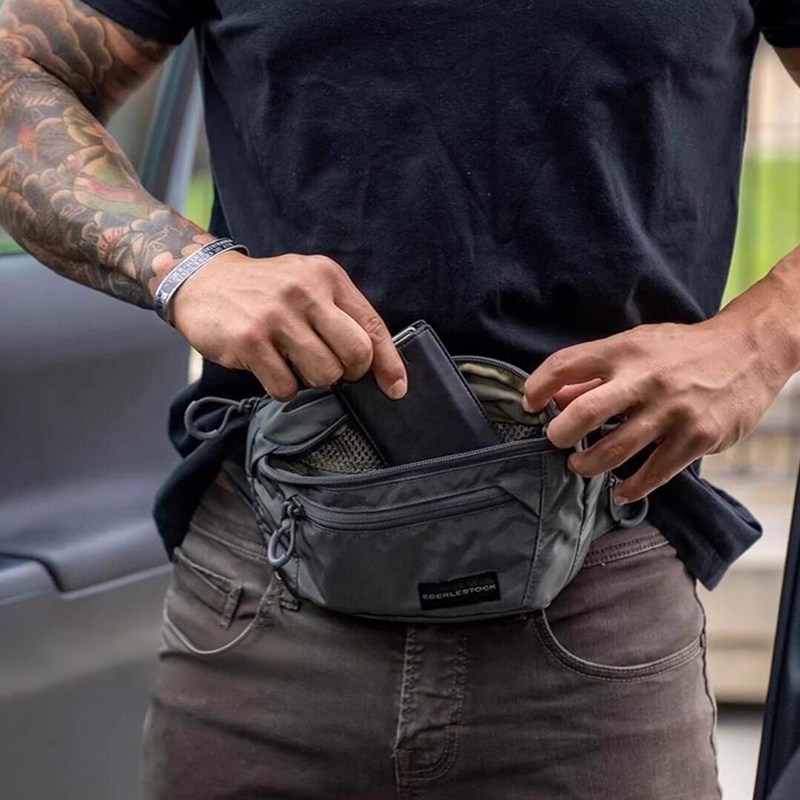 Mens Belt Bag with Adjustable  - огляд і ціна Edc Concealed Carry Fanny Pack