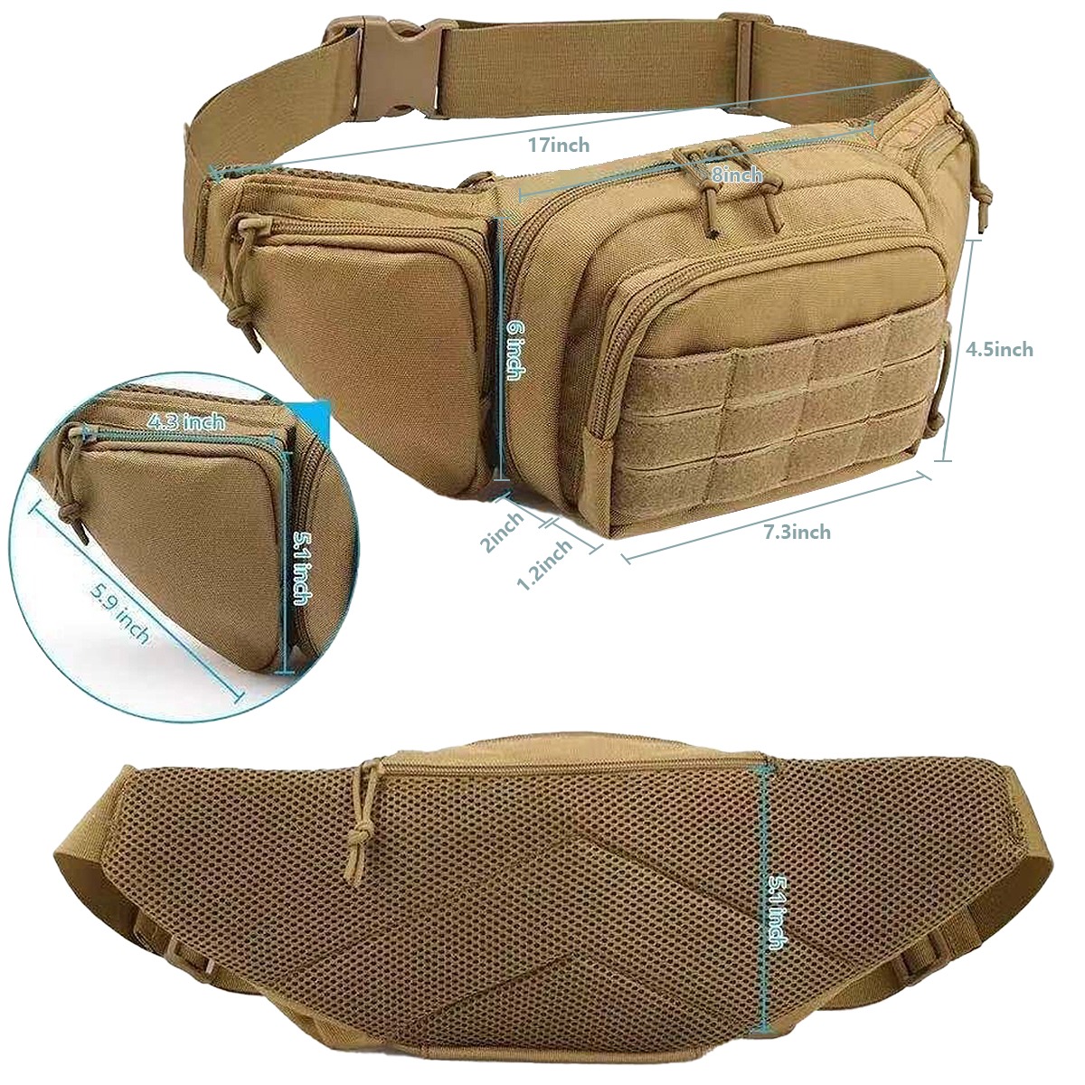 Tactical Mini Waist Pouch EDC  - огляд і ціна Edc Carry Backpack