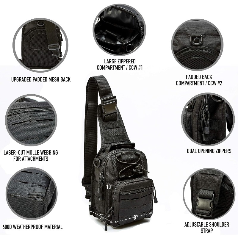 Tactical Compact Concealed Car - огляд і ціна Edc Concealed Carry Backpack