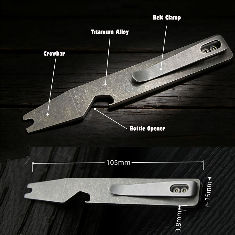 10.5CM TC4 Titanium Alloy Pry  - огляд і ціна Titanium Pry Bar