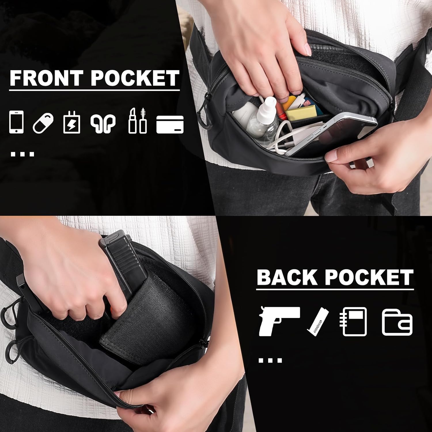 Tactical Fanny Pack with Holst - огляд і ціна Edc Concealed Carry Fanny Pack