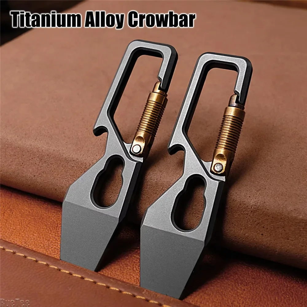 6cm 5-1 Multi-function Keychai - огляд і ціна Titanium Pry Bar