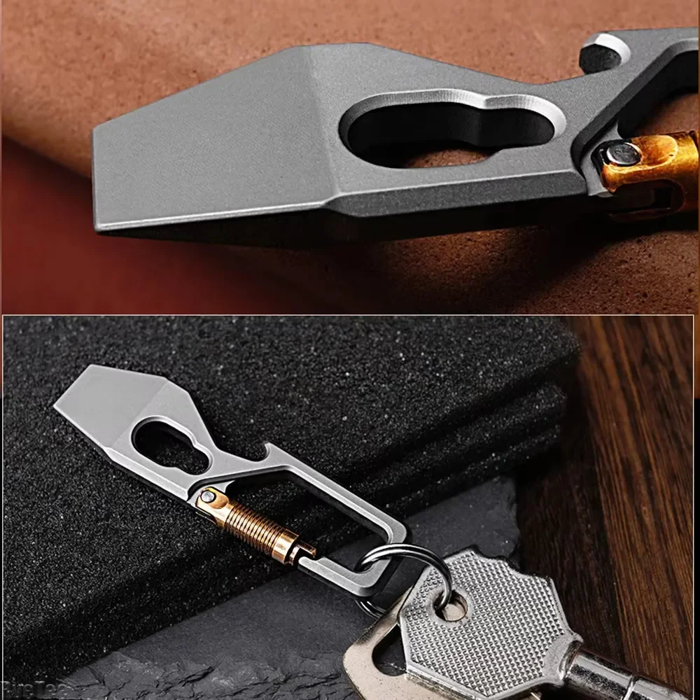6cm 5-1 Multi-function Keychai - огляд і ціна Titanium Pry Bar