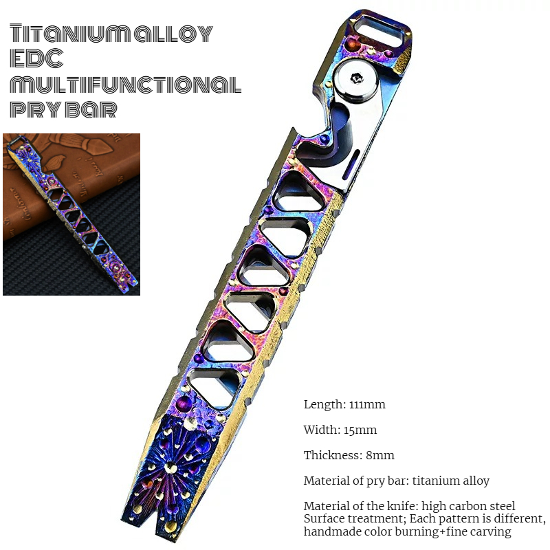 CNC Titanium Alloy Multifuncti - огляд і ціна Titanium Pry Bar